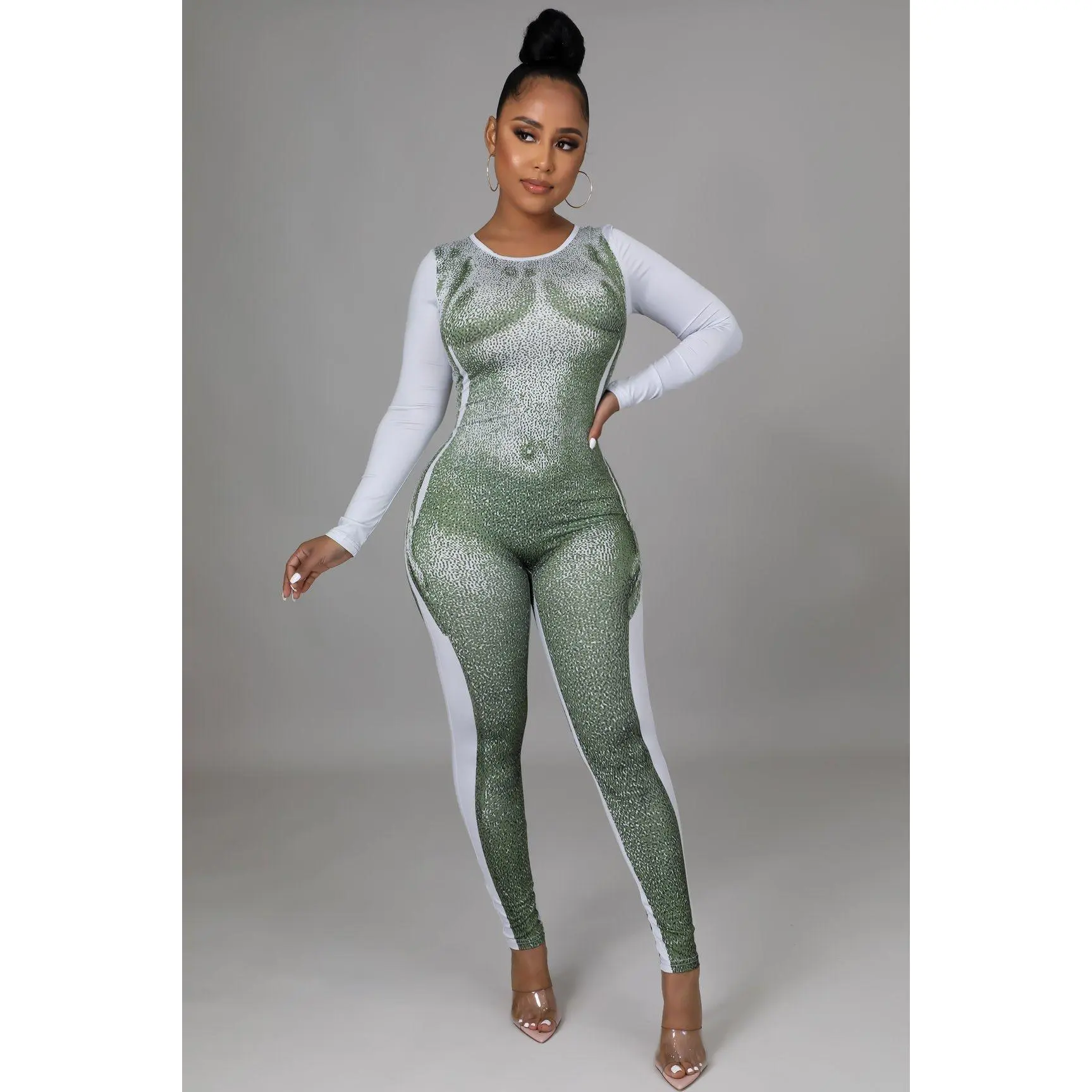 Body Babe Olive Jumpsuit