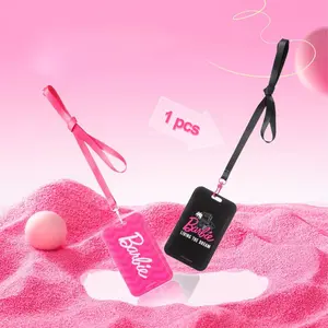 Barbie Series Card Holder Keychain with Strap, Cute & Stylish Keychain Accessory, Perfect Gift or Personal Use, Trendy Design, Durable & Practical