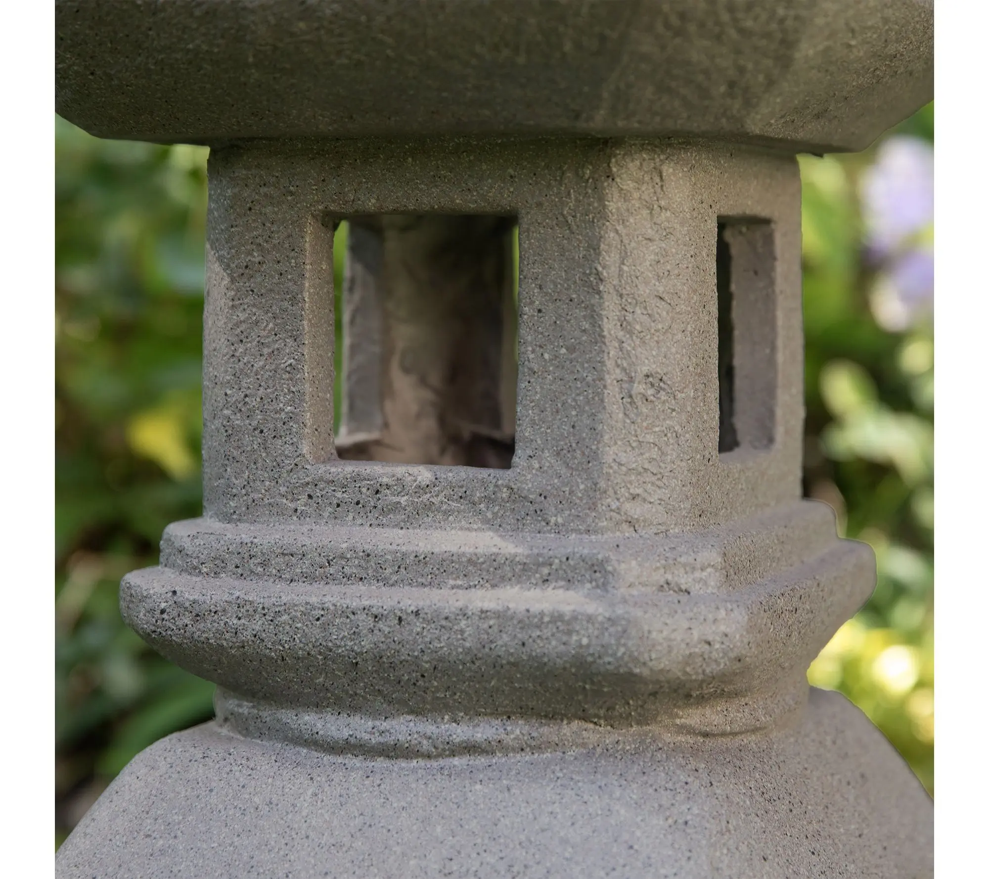 Glitzhome 24"H MGO Faux Concrete Pagoda Garden Statue