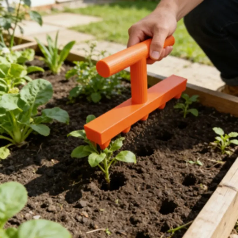 Garden Seed Drill Tool, Home Vegetable Flower Germination Hole Maker, Balcony Garden Precision Planting Tool, Potted Plant Germination Aid