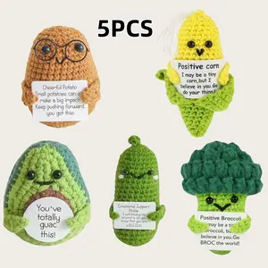 Funny Card Cute Knitted Crochet Soft for Friend Gifts Modern Design Perfect for Special Occasions