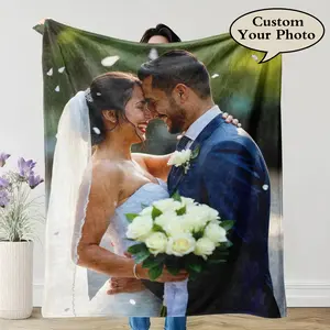 Custom Blanket with Picture, Personalized Photo Blanket, Birthday day gift, Christmas Gift, Valentines Day Gift