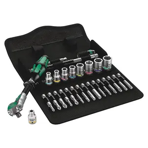 Wera 05004019001 8100 SA9 1/4" Drive Metal-Speed Ratchet & Socket Set 28pc