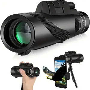 PortableMonocular?Telescopes,80x100HighDefinitionMonocularTelescopewithBAK4Prism&FMCLens,OutdoorAdventureBirdWatchingTelescope