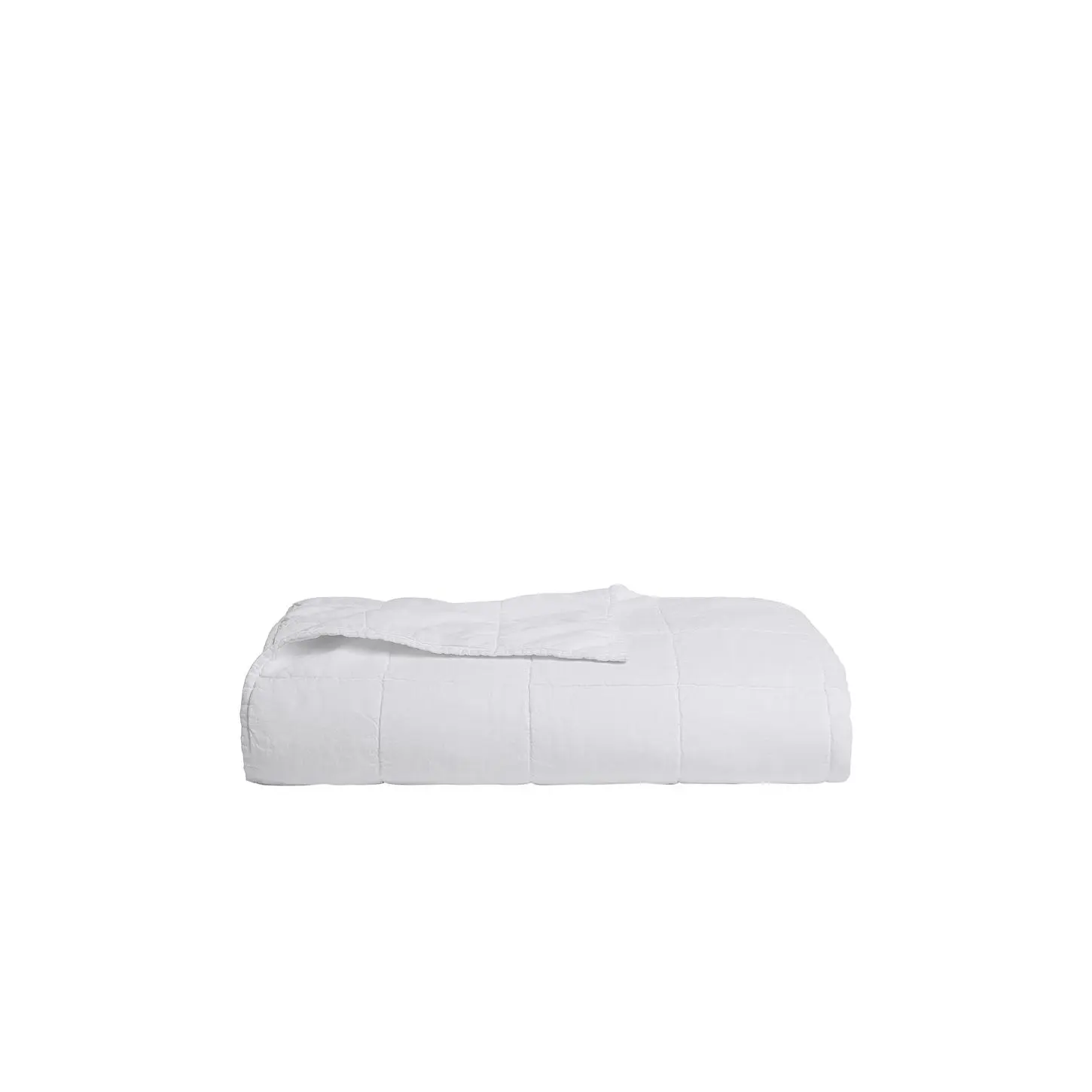 Parachute Linen Box Quilt in White Parachute Linen Box Quilt in White