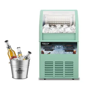 Self-Cleaning Ice Maker Machine Commercial Ice Maker Home Ice Maker 100lbs/24H ️ Small Under Counter/Freestanding, 50 Cubes in 8 Mins Support Gallon Bottle Water