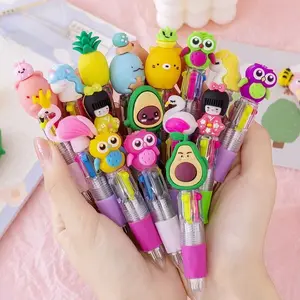 Multi-Color Cartoon Pen Set for Kids, Fun Party Filler Gift, Ideal Classroom Present, Educational Stationery Kit, Ballpoint Pen Set