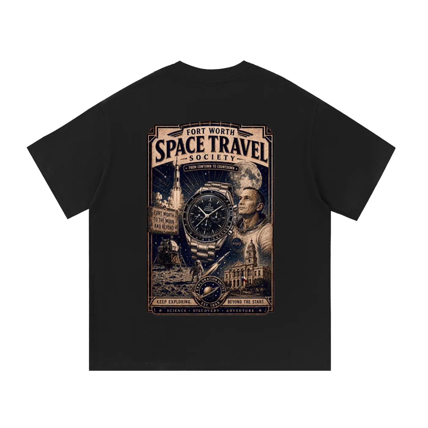 Space Travel Essential Cotton T-Shirt