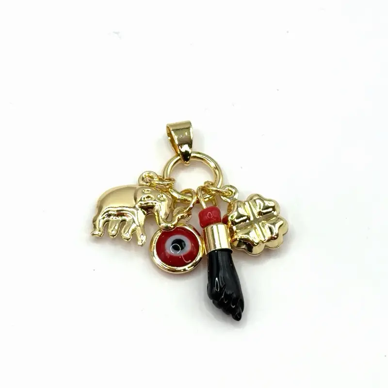 Multy charm  Gold Plated 14 k