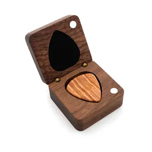 Wooden Guitar Pick Box Storage Container Guitar Accessories Guitar Pick Holder