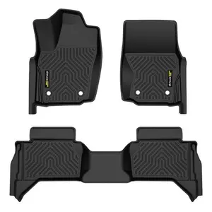 TPE Floor Mats Liners Fit For 2024-2025 Toyota Tacoma Double Cab All Weather