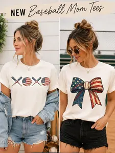 Baseball Mom, Game Day, Graphic Tee