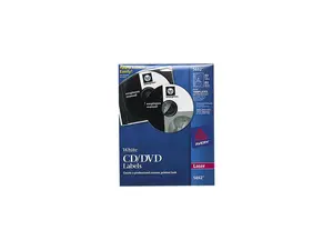 Avery Laser CD Labels Matte White 40/Pack 5692