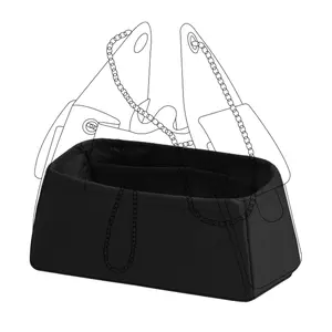 DGAZ Silk Purse Organizer Insert Fits Chanel 25 Handbags，Silky Smooth Bag Organizer，Luxury Handbag & Tote Shaper