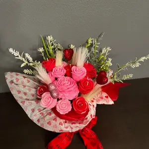 Candle Bouquet - Decorative Candle Arrangement for Home Decor and Ornaments with Freshener - Decoration candles lazy sunday morning friend gift cereal friday night scented soy