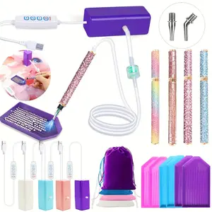 Colorful Diamond Painting Pens with Vacuum Suction Cup and Metal Tip Accessories Kit, Adult Bead Tool Set for Art Crafts Diamond Painting Kits