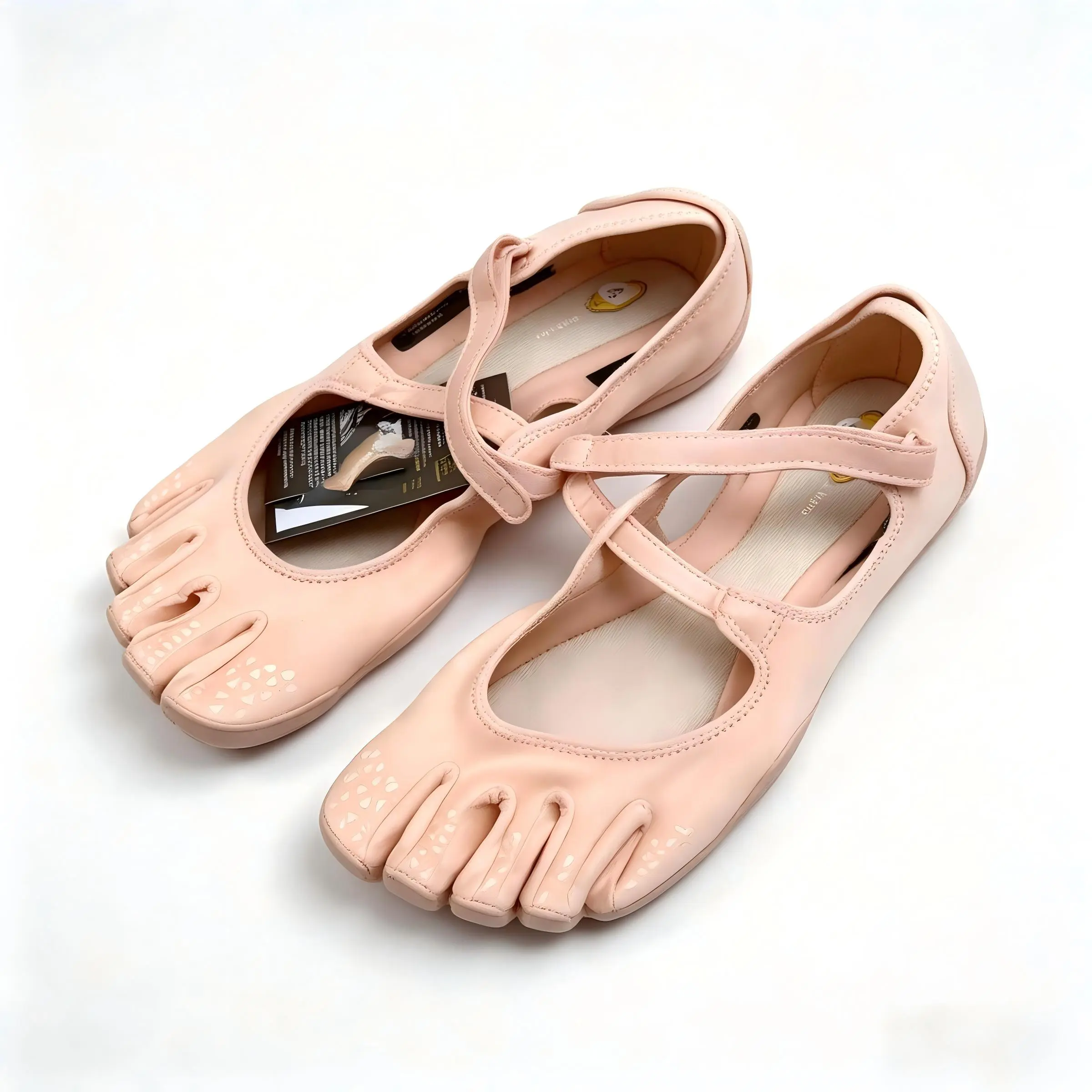 Women's Adjustable Strap Five-Toe Barefoot Shoes — Non-slip, minimalist style; ideal for yoga, Pilates, and fitness training.