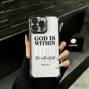 Arc Pulse Grade Shockproof Christian Phone Case UV Printed Psalm 46:5 God Is Within Her iPhone 17 Pro Max Case