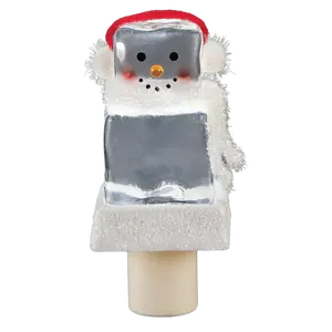 5.75" Roman Lights Icecube Snowman Night-Light