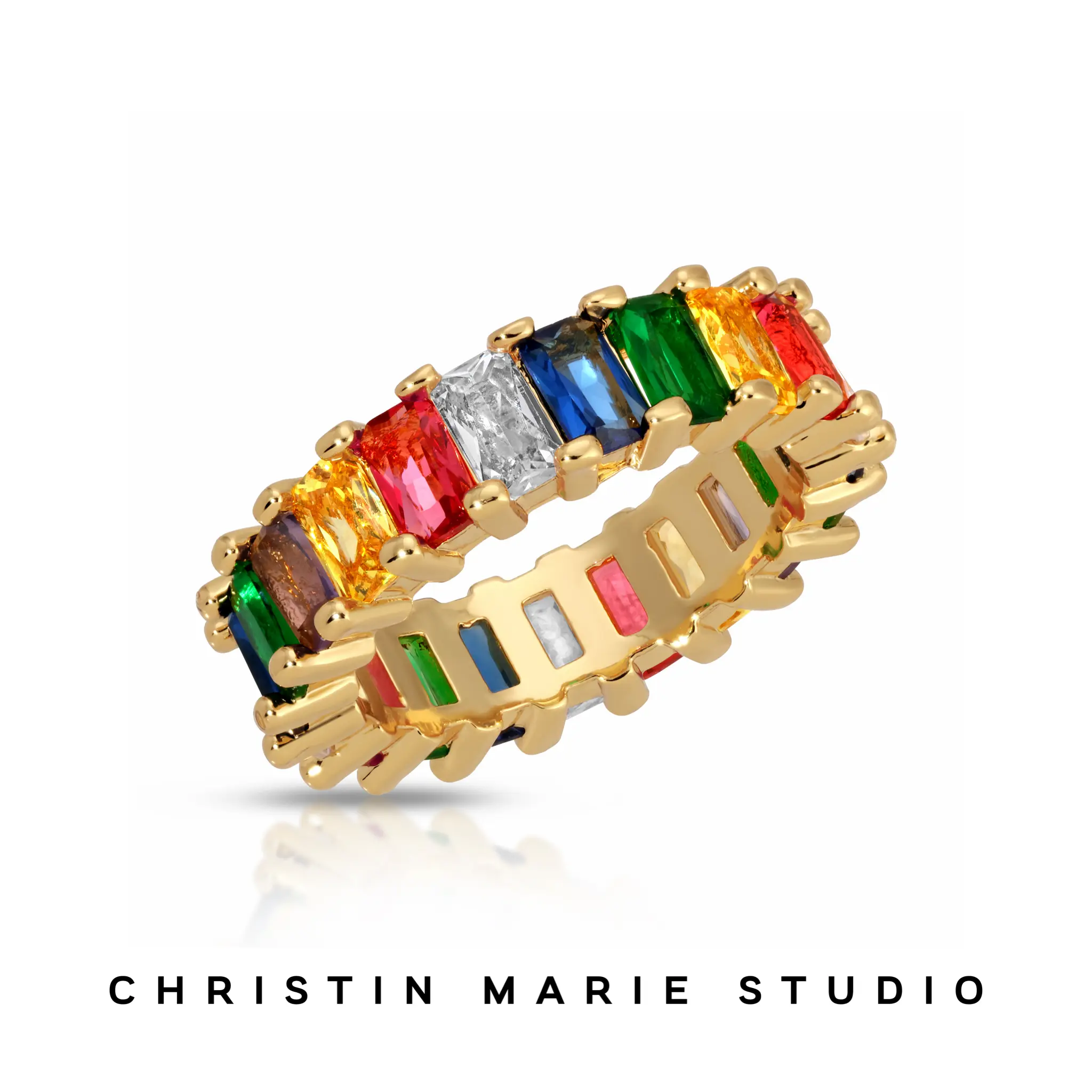 Gold Baguette Ring Gold Baguette Ring