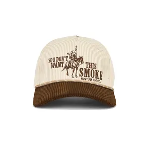 Rustler Hat Co. You Don't Want This Smoke Trucker in Ivory & Brown Combo Unisex