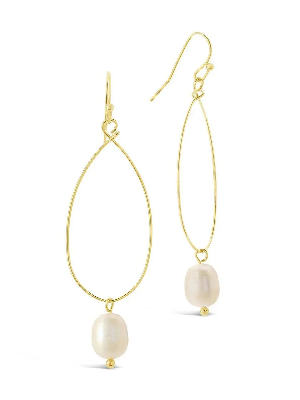 Teardrop Pearl Dangle Earrings
