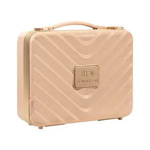 ROWNYEON Travel Makeup Case With Light Up Mirror - Portable Organizer and Train Case for Makeup Artists and Hairstylists