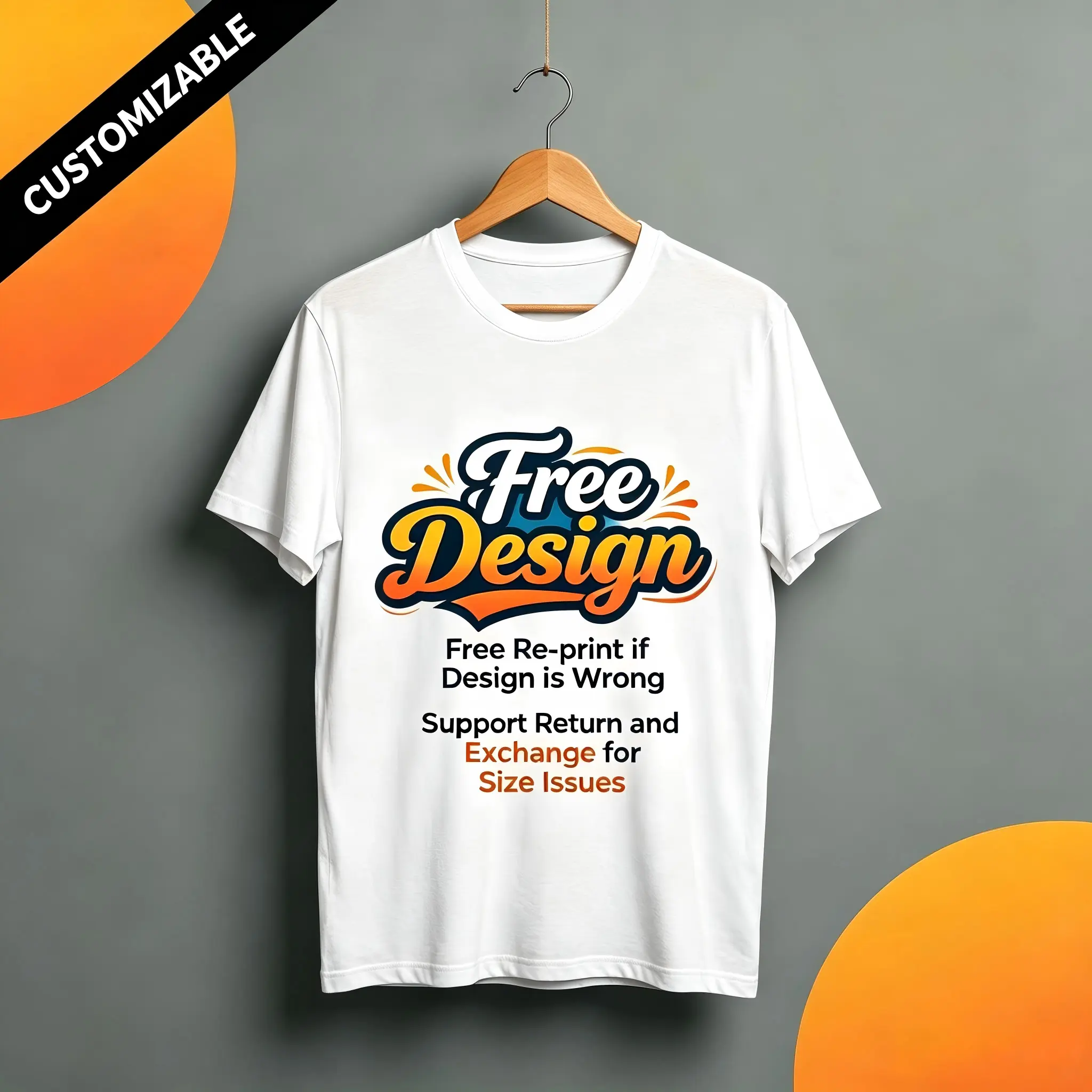 Custom T-Shirt for Men Women, Personalized Design Your Own Tee With Custom Photos, Texts & Graphics | Free Custom Design, Misprint Free Remake, Size Issues Free Returns