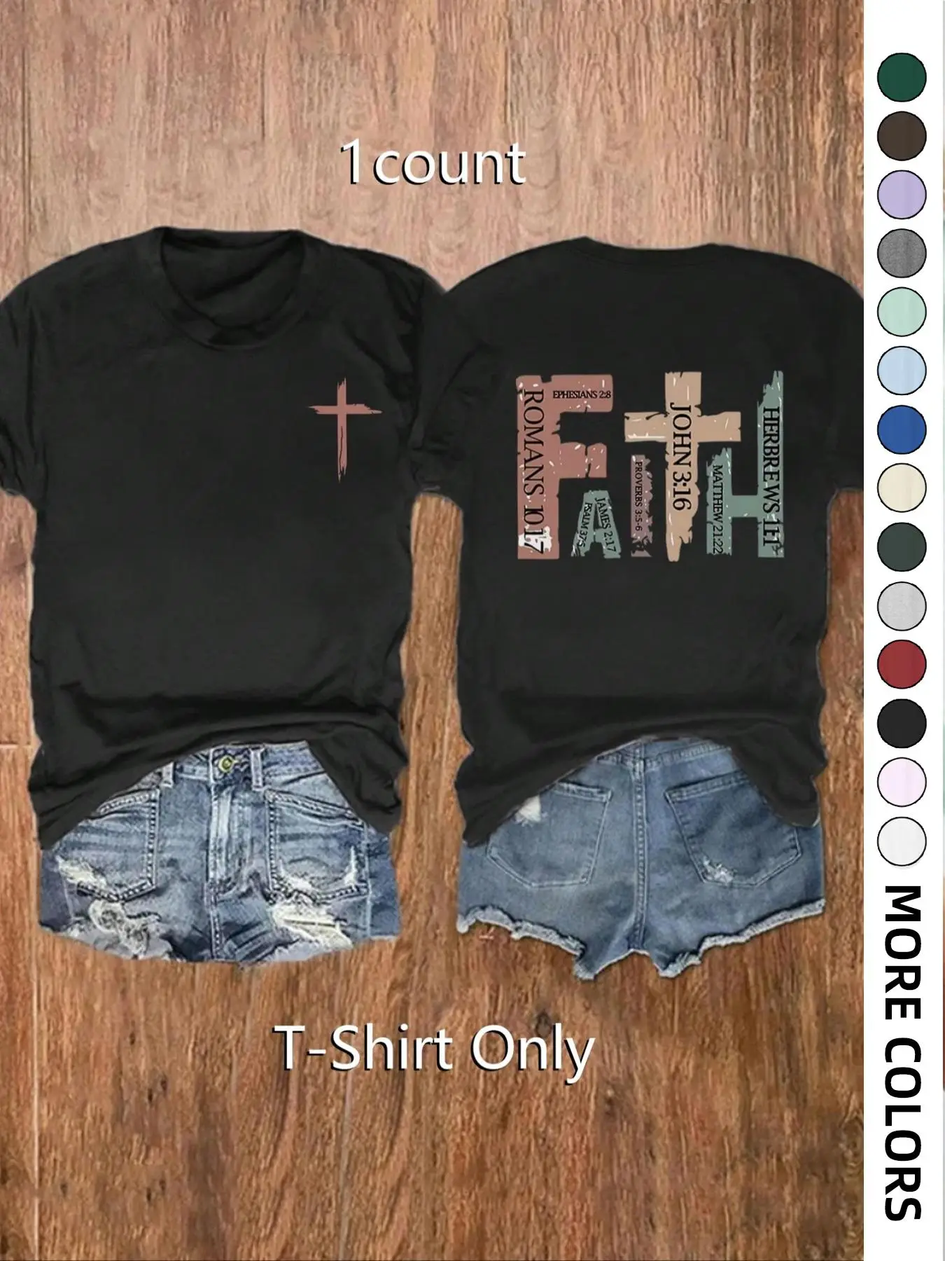 Women's Letter Print Round Neck Tee, Casual Short Sleeve Crew Neck Graphic Tees T-shirt for Summer, Fashion Women's Top for Daily Wear, Go Out Tops, C