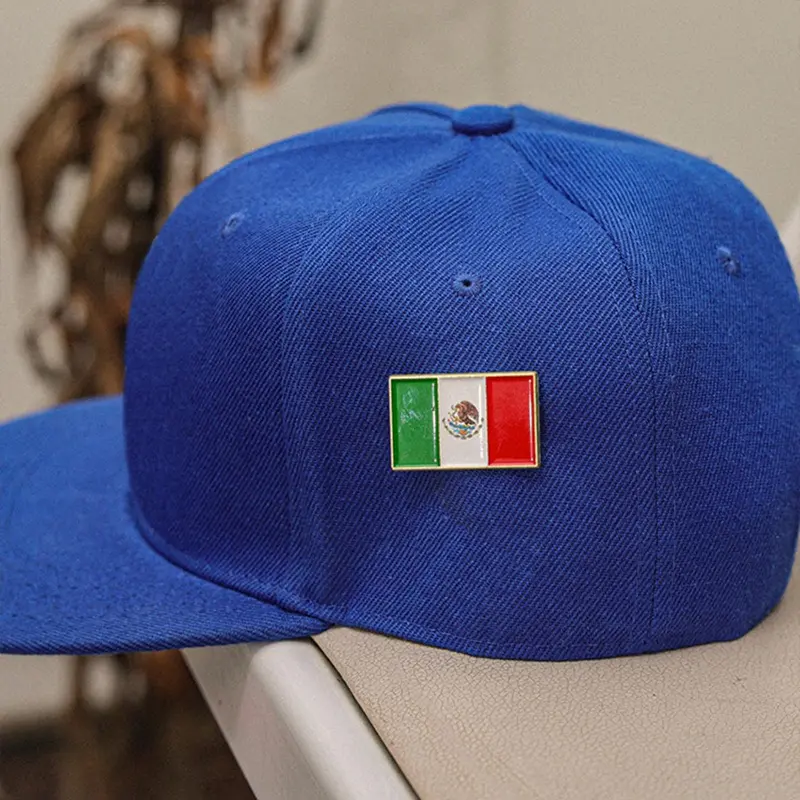 Mexico Flag Design Brooch, Lapel Brooch, Fashionable Hat Pin for Women & Men, Vintage Hat Decoration for Daily Wear, Trendy All-match & Exquisite Hat Accessories for Birthday Gift, Hat Clip, Alloy Brooch Pin, Lapel Pins