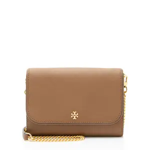 Pre-owned Tory Burch Leather Crossbody Bags Emerson Wallet on Chain