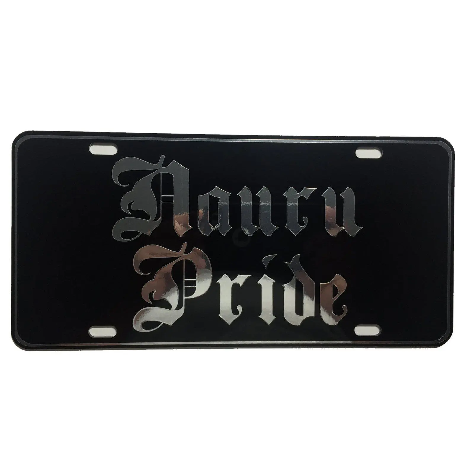 CustoMonsterDesigns Nauru Pride Heavy Duty Aluminum License Plate