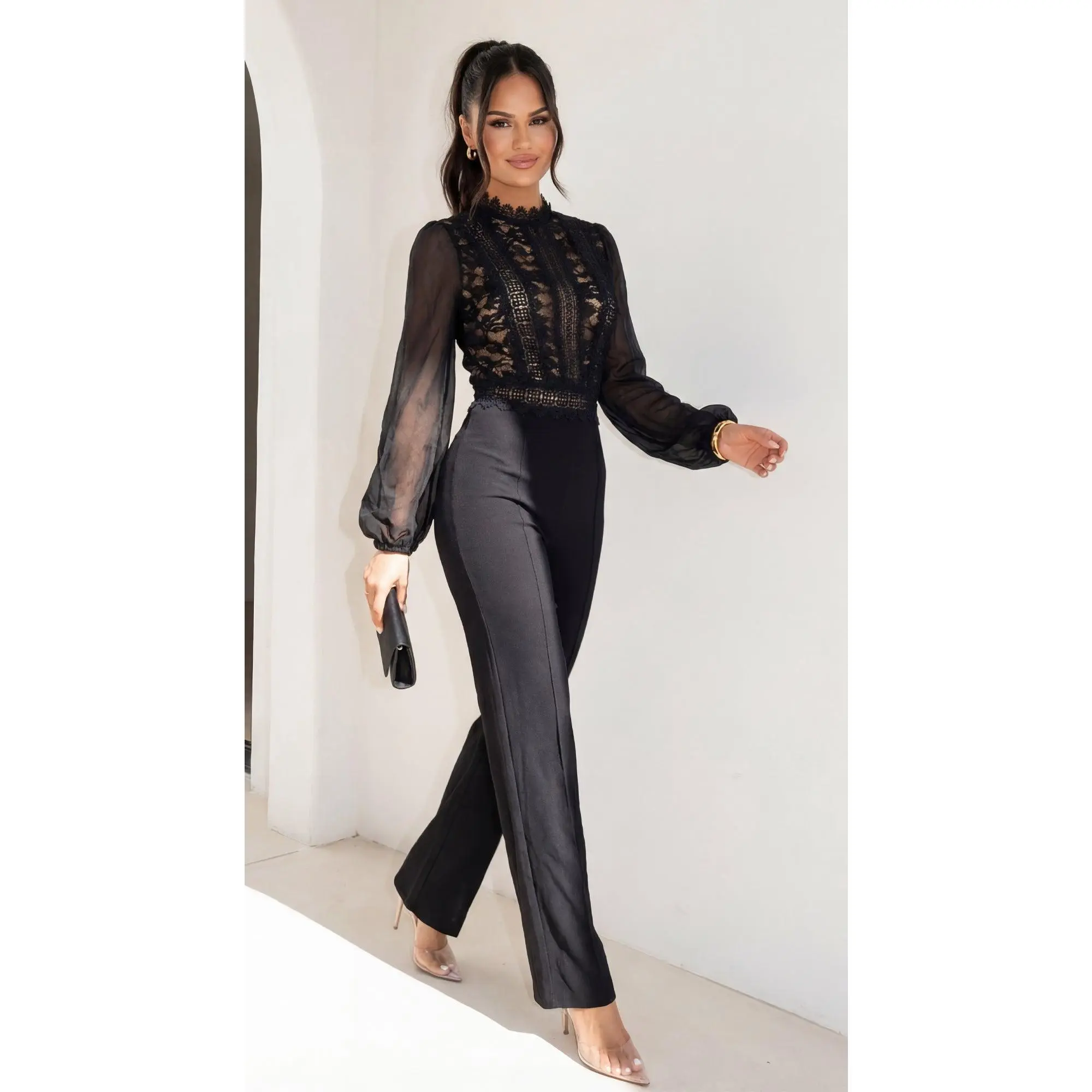 black denim jumpsuit - TikTok Shop