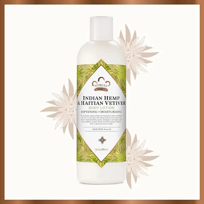 Nubian Heritage Body Lotion Indian Hemp & Haitian Vetiver for All Skin Types