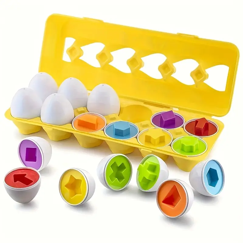 Shape Matching And Color Recognition with Easter Eggs for Infants And Toddlers