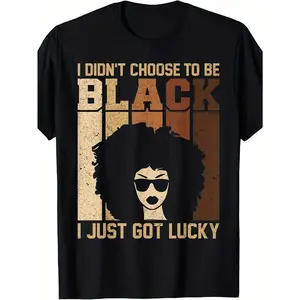 I Never Selected My Race; It Was Just a Fortunate Circumstance. Unisex Crew Neck T-Shirt Celebrating Black History - Soft And Airy Casual Wear - an Ideal Present for Birthdays Or Everyday Use