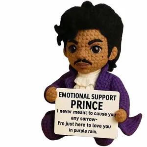Emotional Support Prince Crochet Doll – Handmade Comfort Plush Collection