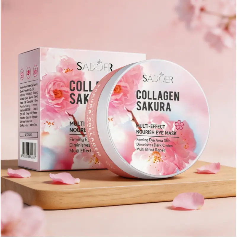 Sakura Collagen Eye Mask 80g | Hydrating Eye Care, Hydrating Eye Treatments, Nourishing & Moisturizing Under Eye Patches