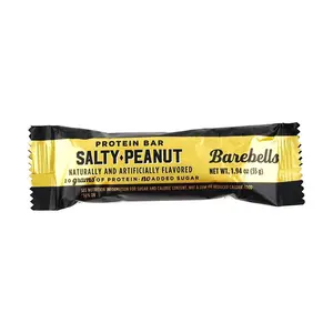 BAREBELLS Protein Bar Salty Peanut 55g - High Protein Snack, Low Sugar, Gluten-Free, Post-Workout Fuel