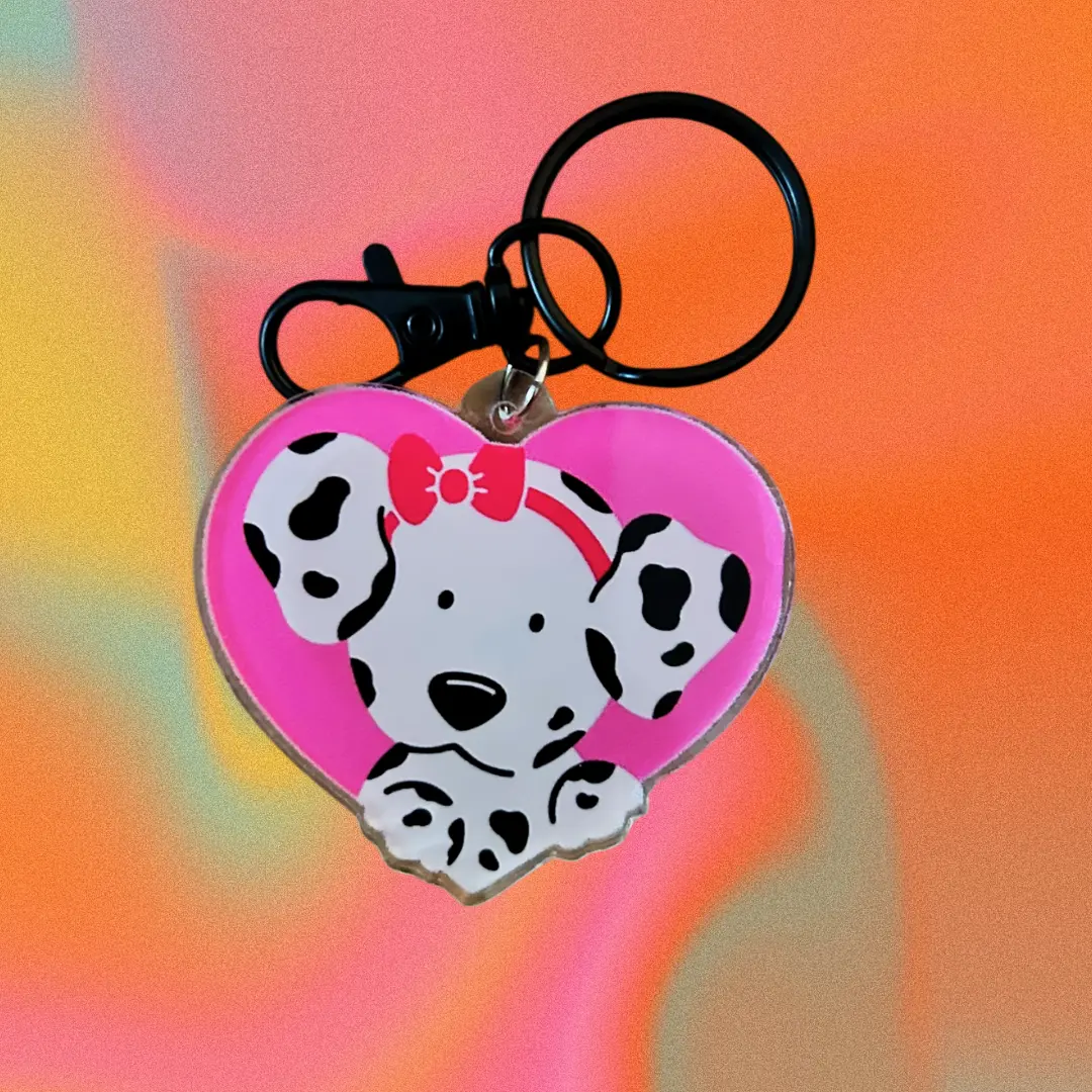 Spottie Dot Dog Keychain- 90s