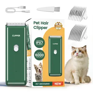 Pet Clippers for Dog Hair Grooming Low Noise, Rechargeable Cordless Cat Shaver with Ceramic Blade,Portable Pet Hair Trimmer for Matted & Long Hair