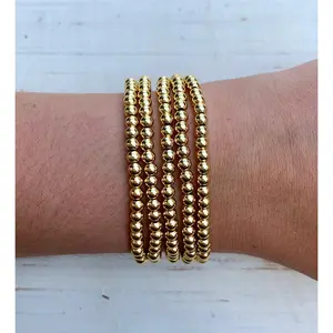 Metallic Stackables - Gold 4mm