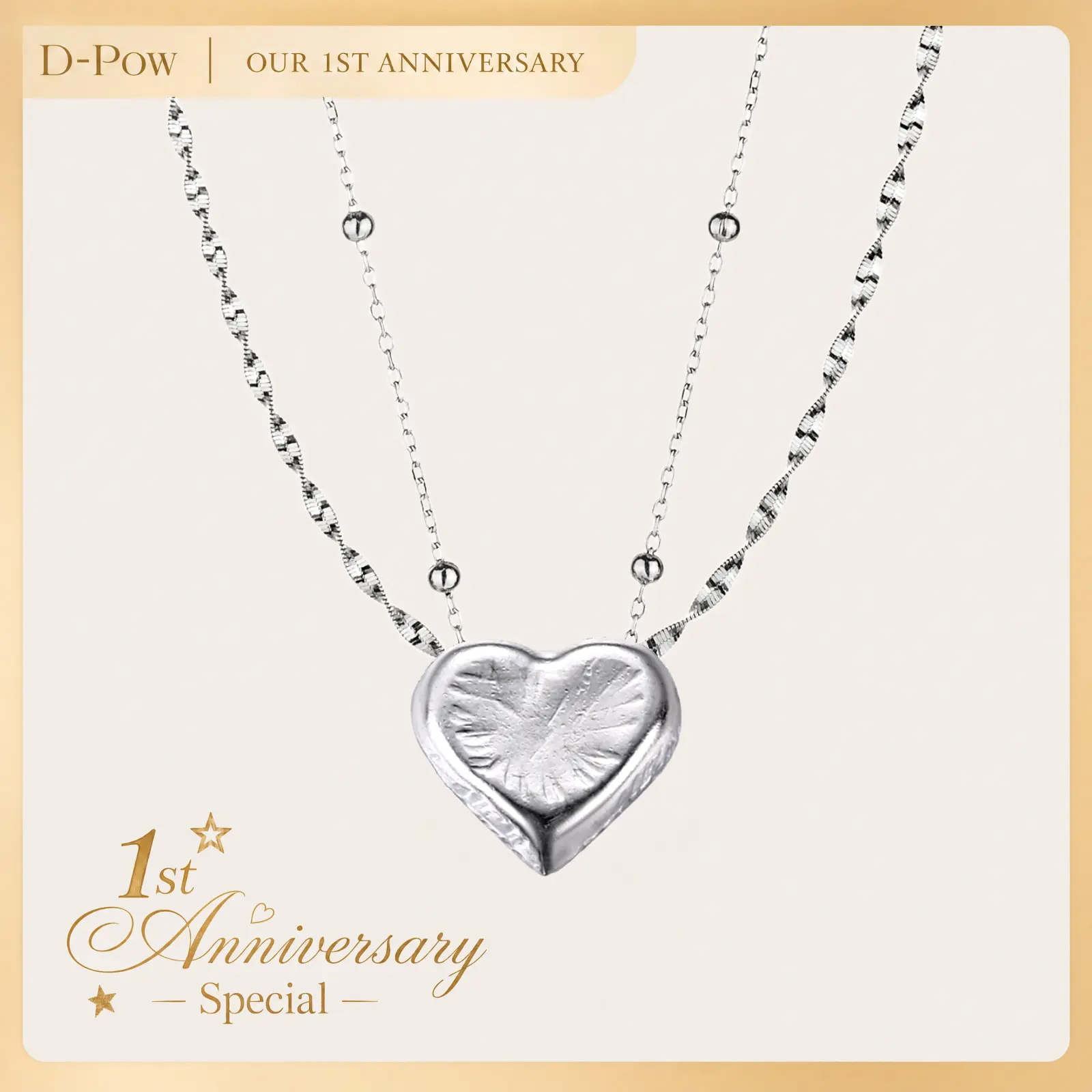 S925 Sterling Silver Heart Necklace for Women - Platinum Plated Dainty Pendant, 18" Chain, Hypoallergenic Tarnish Resistant Waterproof, Romantic Gift for Her Girlfriend Wife Birthday Christmas