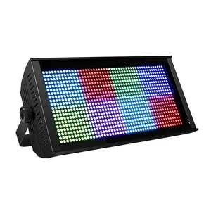 SHEHDS Stage Light Bar Wash Strobe Light LED 200W RGB Marquee (8 Segments) Uplight Bar DMX512 Metal Housing DJ Light Bar for Party Disco Wedding Bar Holiday KTV Birthday neon glow