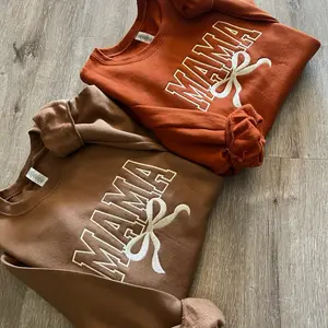 MAMA Embroidered Unisex Sweatshirt Pullover Crewneck