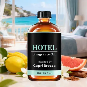 4Oz Hotel Essential Oil Inspired By Capri Brezza Fragrance Oil - Refreshing Long-Lasting Scent, Suitable for Candle Making Diffuser Humidifiers And Air Fresheners, Purifying The Air in Homes / Rooms