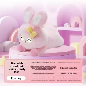 JOPARK Smart AI Plush Toy Ages 6+ Interactive Talking Stuffed Doll Kids Early Education Learning Companion Emotional Support Plush Robot Storytelling English Learning Birthday Gift for Boys Girls