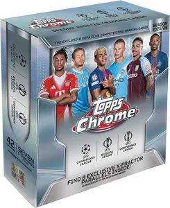 2025-26 Topps Chrome UEFA Club Competitions Soccer Mega Box