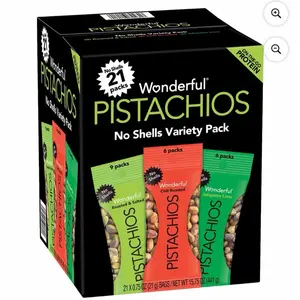 Wonderful Pistachios Variety Pack, 0.75 oz., 21 pk.