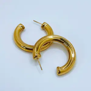 Classic Gold Hoops